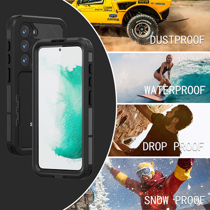 Husa Waterproof pentru Samsung Galaxy S23 S911, ShellBox, Neagra