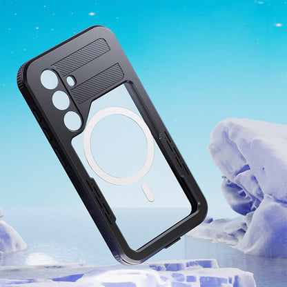 Husa Waterproof pentru Samsung Galaxy S24 S921, ShellBox, Neagra