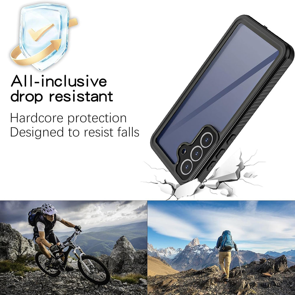 Husa Waterproof pentru Samsung Galaxy S25 FE, ShellBox, Neagra