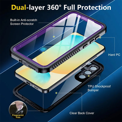 Husa Waterproof pentru Samsung Galaxy S25 S931, ShellBox, Neagra