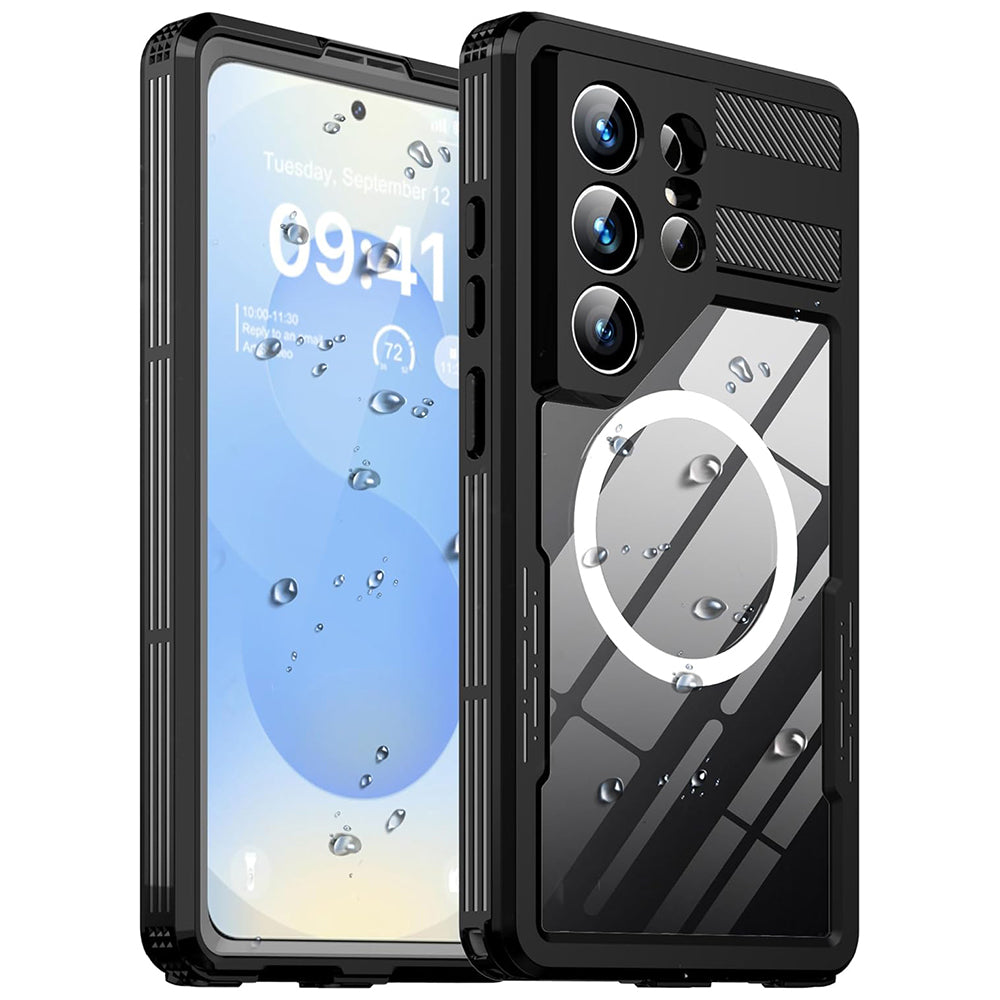 Husa Waterproof pentru Samsung Galaxy S26 Ultra, ShellBox, Neagra