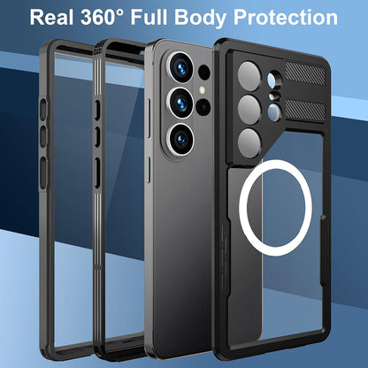 Husa Waterproof pentru Samsung Galaxy S26 Ultra, ShellBox, Neagra