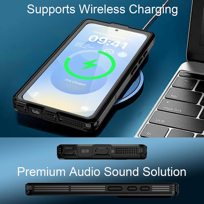 Husa Waterproof pentru Samsung Galaxy S26 Ultra, ShellBox, Neagra