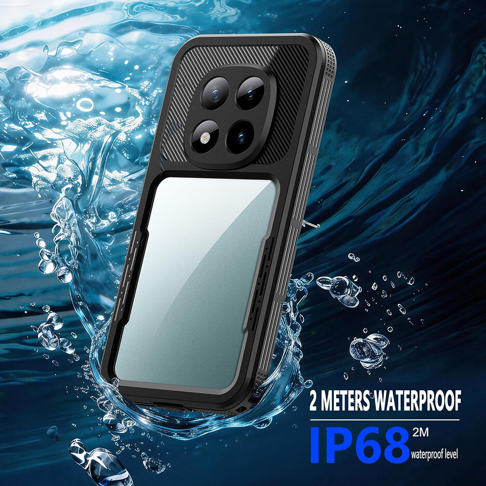 Husa Waterproof pentru Xiaomi Redmi Note 15 Pro 5G, ShellBox, Neagra