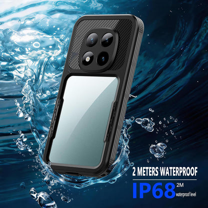 Husa Waterproof pentru Xiaomi Redmi Note 15 Pro 5G, ShellBox, Neagra