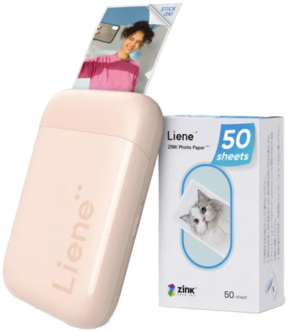 Imprimanta Foto Portabila Liene Pearl 2x3, Roz