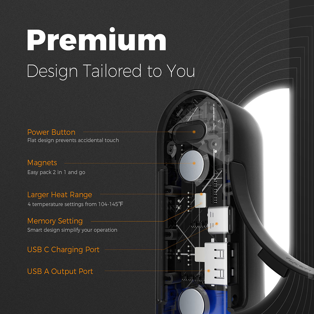 Incalzitor Maini Ocoopa UT2s, Negru