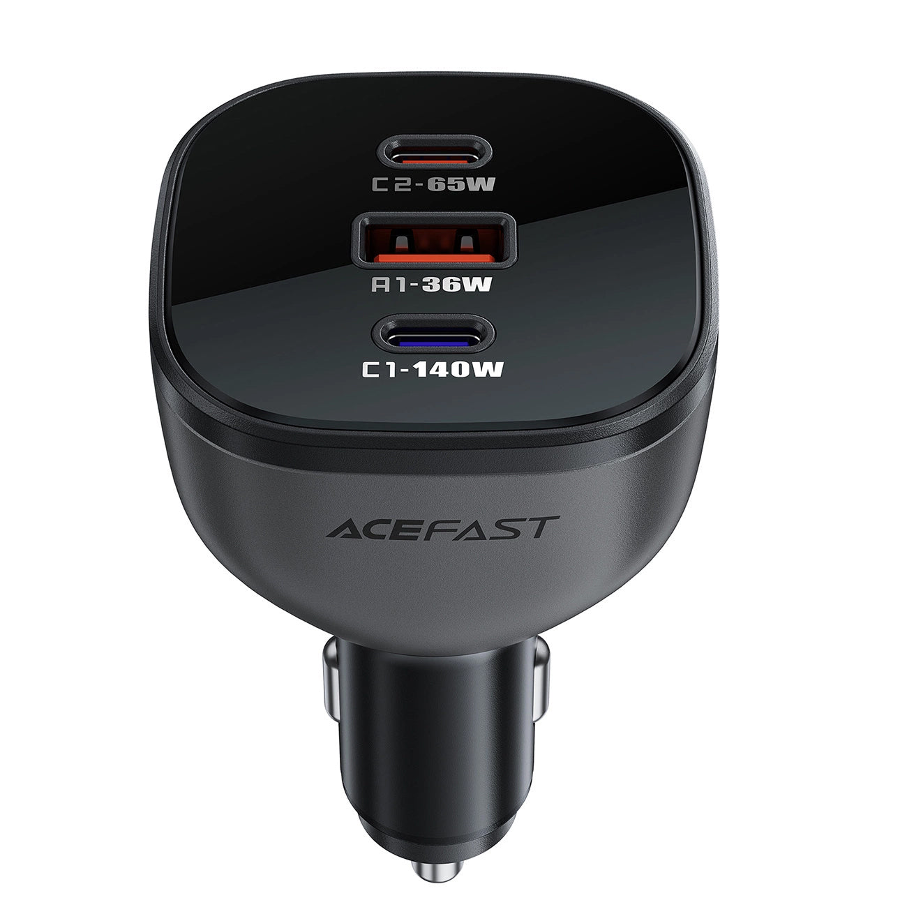 Incarcator Auto Acefast B14, 165W, 5A, 1 x USB-A - 2 x USB-C, Negru