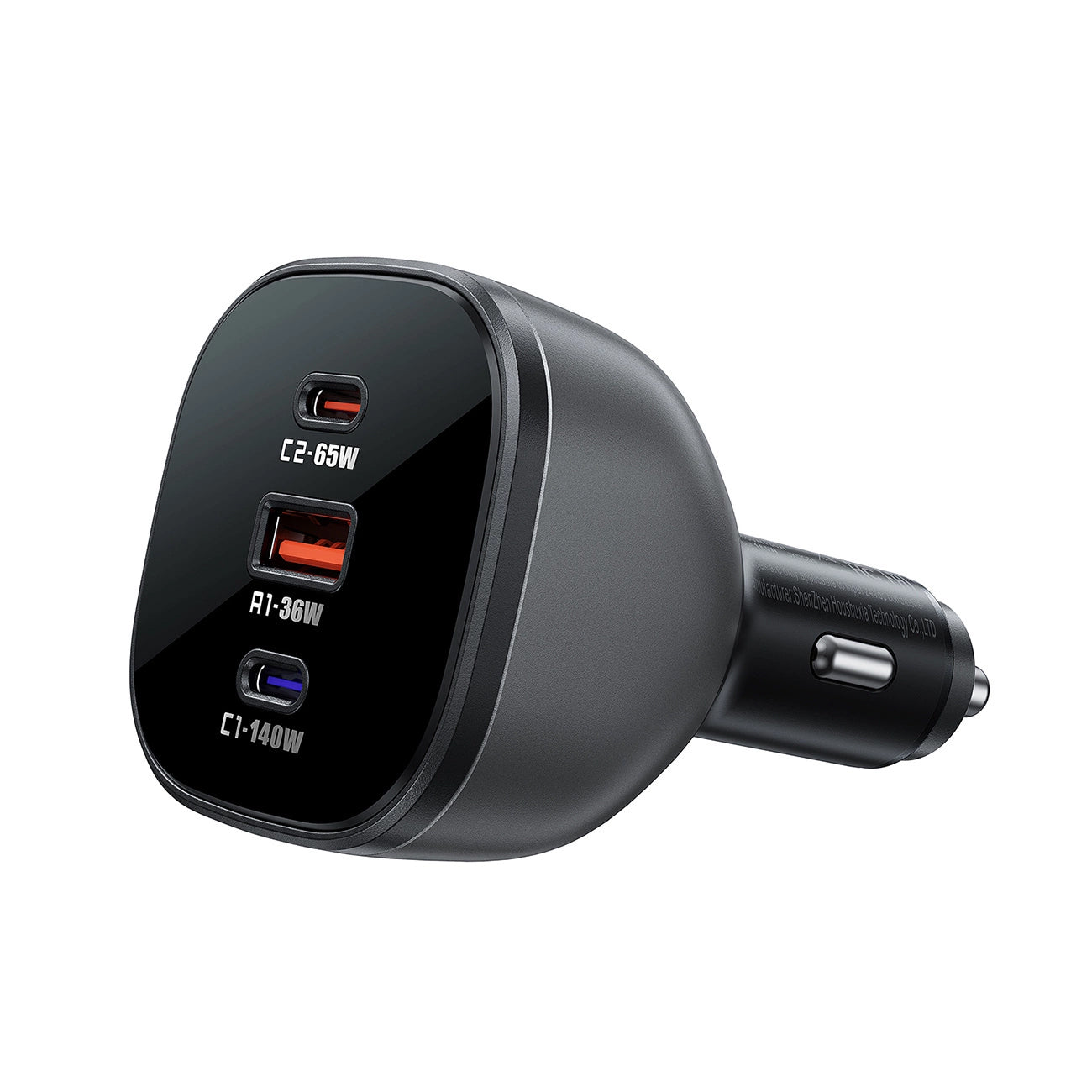 Incarcator Auto Acefast B14, 165W, 5A, 1 x USB-A - 2 x USB-C, Negru