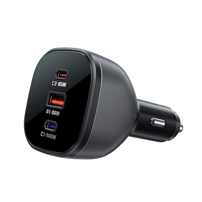 Incarcator Auto Acefast B14, 165W, 5A, 1 x USB-A - 2 x USB-C, Negru