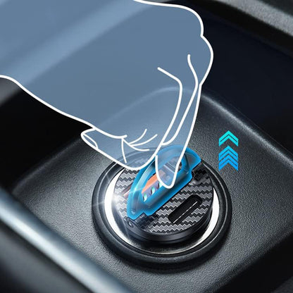 Incarcator Auto Ainope, 30W, 5A, 1 x USB-A - 1 x USB-C, Negru