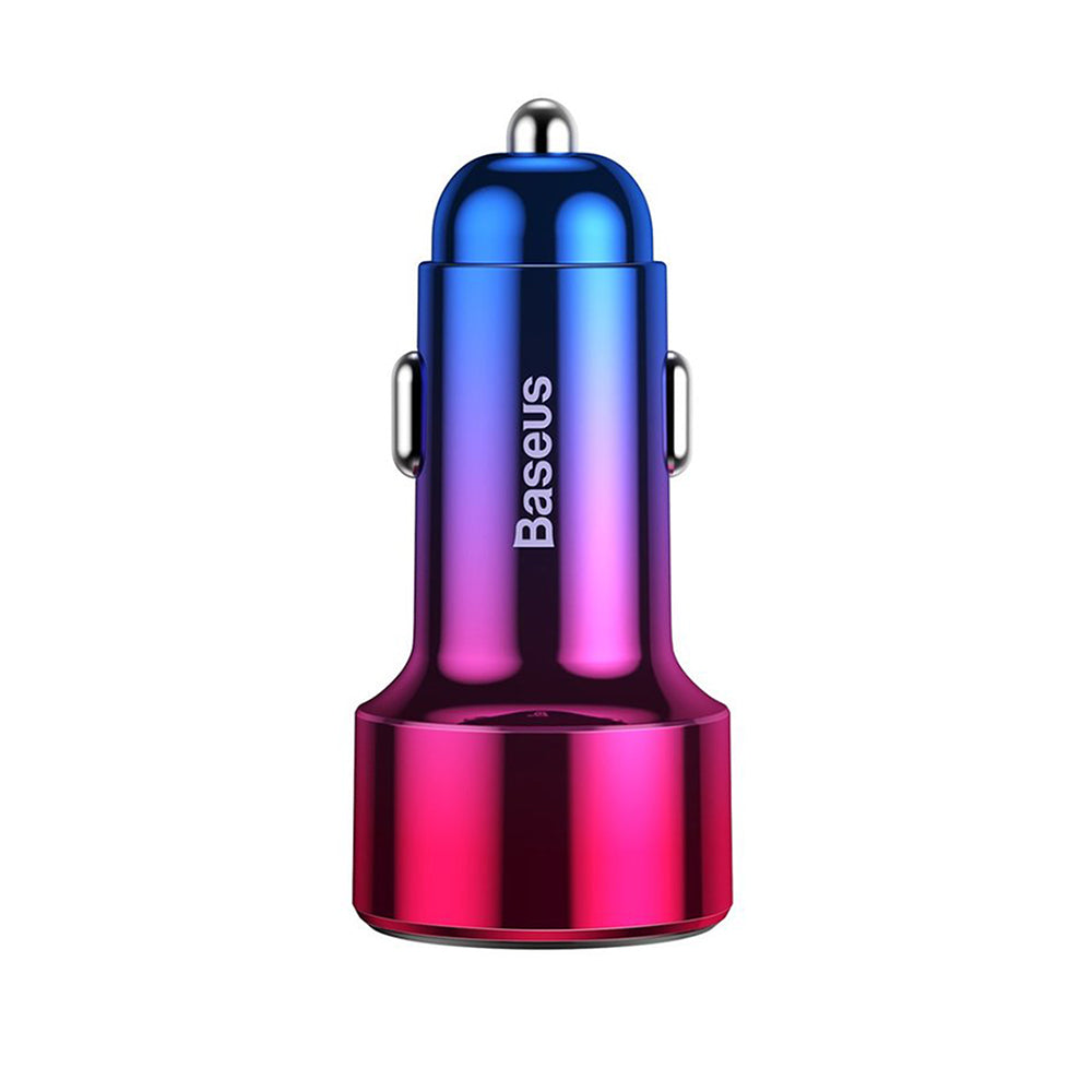 Incarcator Auto Baseus Magic Display Series, 45W, 5A, 1 x USB-A - 1 x USB-C, Multicolor CCMLC20C-09