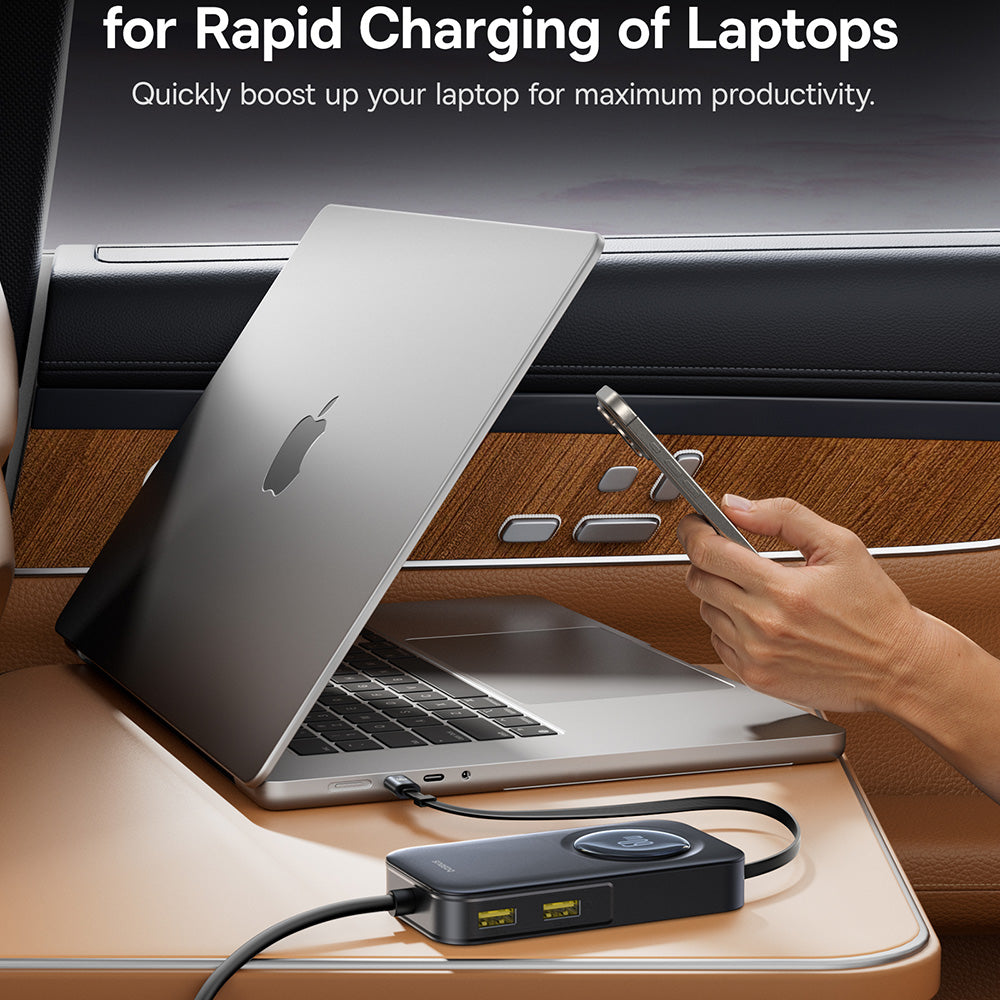 Incarcator Auto Baseus PrimeTrip VW1, 105W, 3A, 3 x USB-A - 2 x USB-C, Negru C00069000121-00