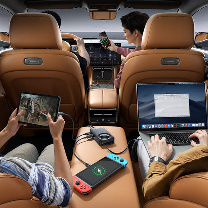 Incarcator Auto Baseus PrimeTrip VW1, 105W, 3A, 3 x USB-A - 2 x USB-C, Negru C00069000121-00