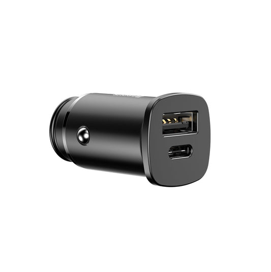 Ładowarka samochodowa Baseus Square PPS, 30W, 5A, 1 x USB-A - 1 x USB-C, czarna CCALL-AS01 