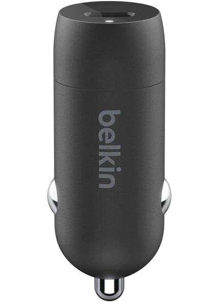 Incarcator Auto Belkin BoostCharge, 30W, 3A, 1 x USB-C, Negru CCA004btBK