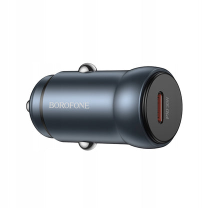 Incarcator Auto Borofone BZ32 Fresh, 30W, 3A, 1 x USB-C, Gri