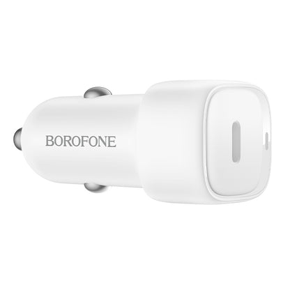 Incarcator Auto Borofone BZ34A Cloud, 20W, 3A, 1 x USB-C, Alb