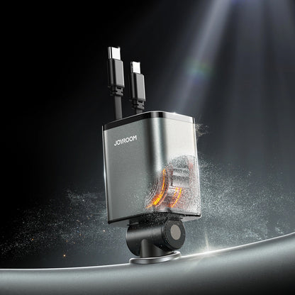 Incarcator Auto Cu Cablu USB-C / Lightning Joyroom JR-CCL05, 30W, 3A, 1 x USB-A - 1 x USB-C, Gri