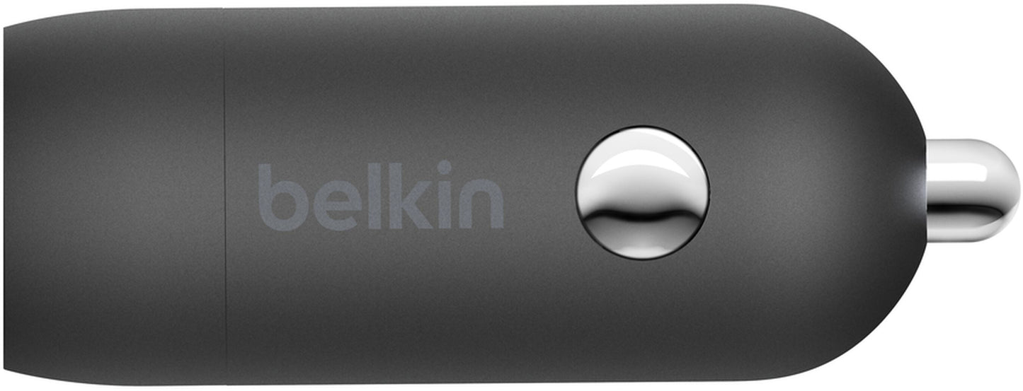 Incarcator Auto Cu Cablu USB-C Belkin BoostCharge, 30W, 3A, 1 x USB-C, Negru CCA004bt1MBK-B6