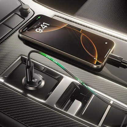 Incarcator Auto Cu Cablu USB-C Baseus PrimeTrip VP2, 45W, 3A, 1 x USB-C, Negru C0206800