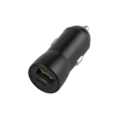 Incarcator Auto Cu Cablu Lightning MaXlife MXCC-04, 20W, 3A, 1 x USB-A - 1 x USB-C, Negru
