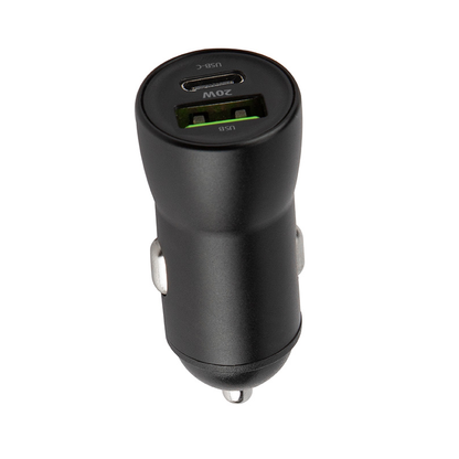 Incarcator Auto Cu Cablu Lightning MaXlife MXCC-04, 20W, 3A, 1 x USB-A - 1 x USB-C, Negru