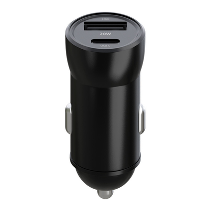 Incarcator Auto Cu Cablu USB-C MaXlife MXCC-04, 20W, 3A, 1 x USB-A - 1 x USB-C, Negru