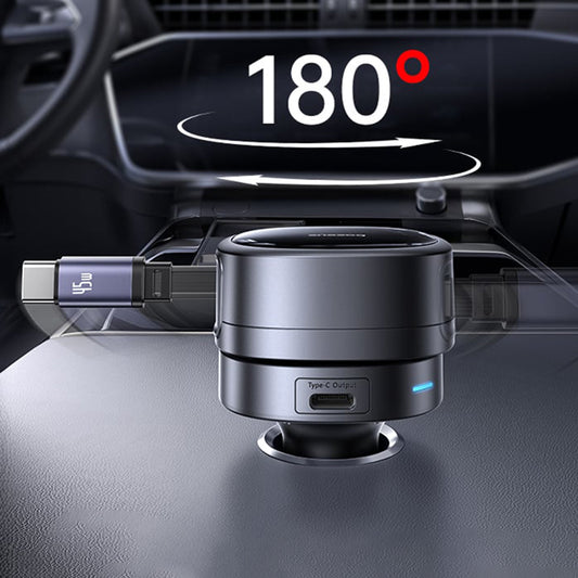 Incarcator Auto Cu Cablu USB-C Baseus PrimeTrip VR1, 60W, 3A, 1 x USB-A - 1 x USB-C, Negru C00069001121-00