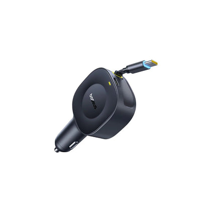 Incarcator Auto Cu Cablu USB-C Baseus PrimeTrip VR2, 30W, 3A, 1 x USB-C, Negru C0206400