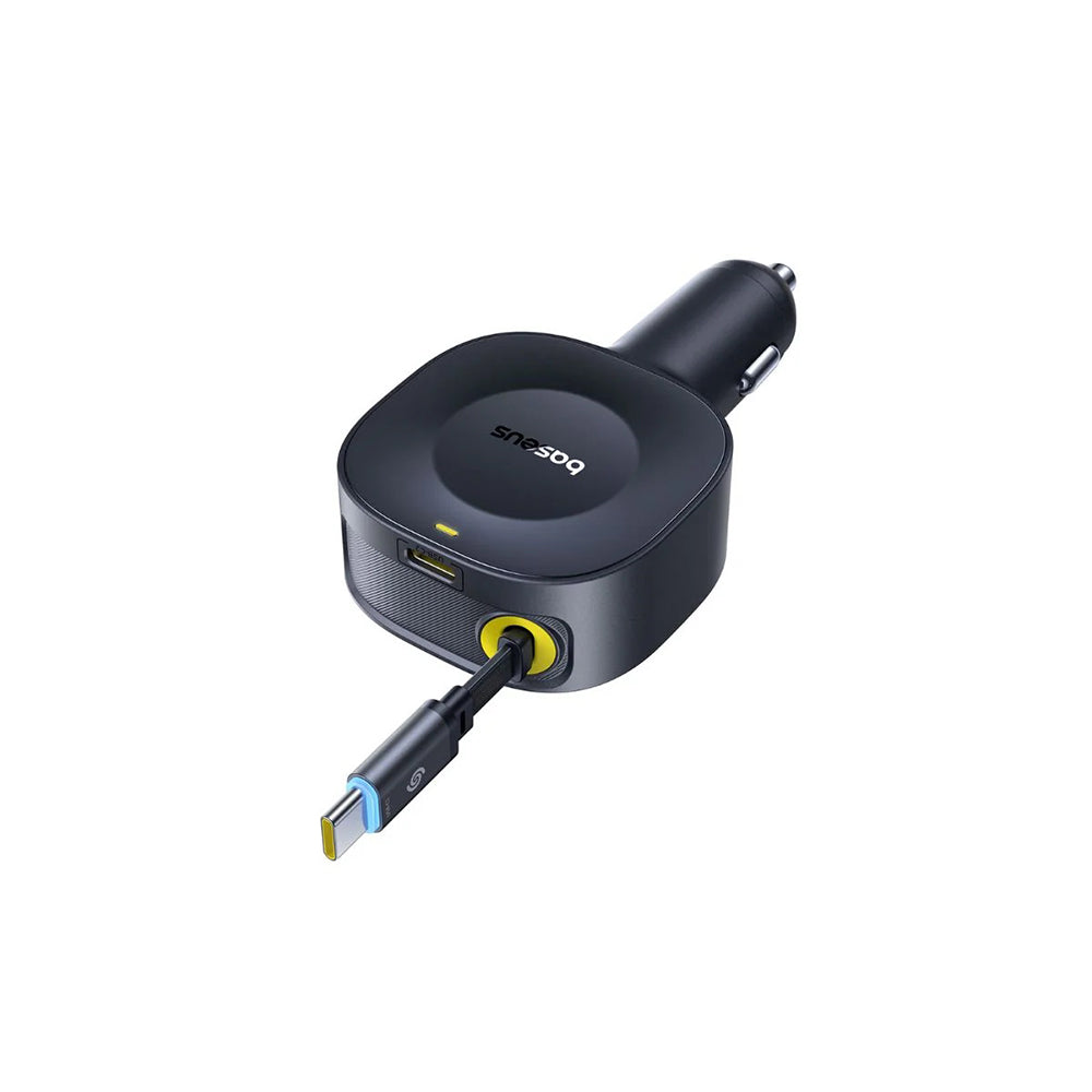 Incarcator Auto Cu Cablu USB-C Baseus PrimeTrip VR2, 30W, 3A, 1 x USB-C, Negru C0206400