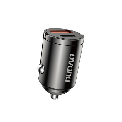 Incarcator Auto Dudao R3MAX, 48W, 3A, 1 x USB-A - 1 x USB-C, Negru