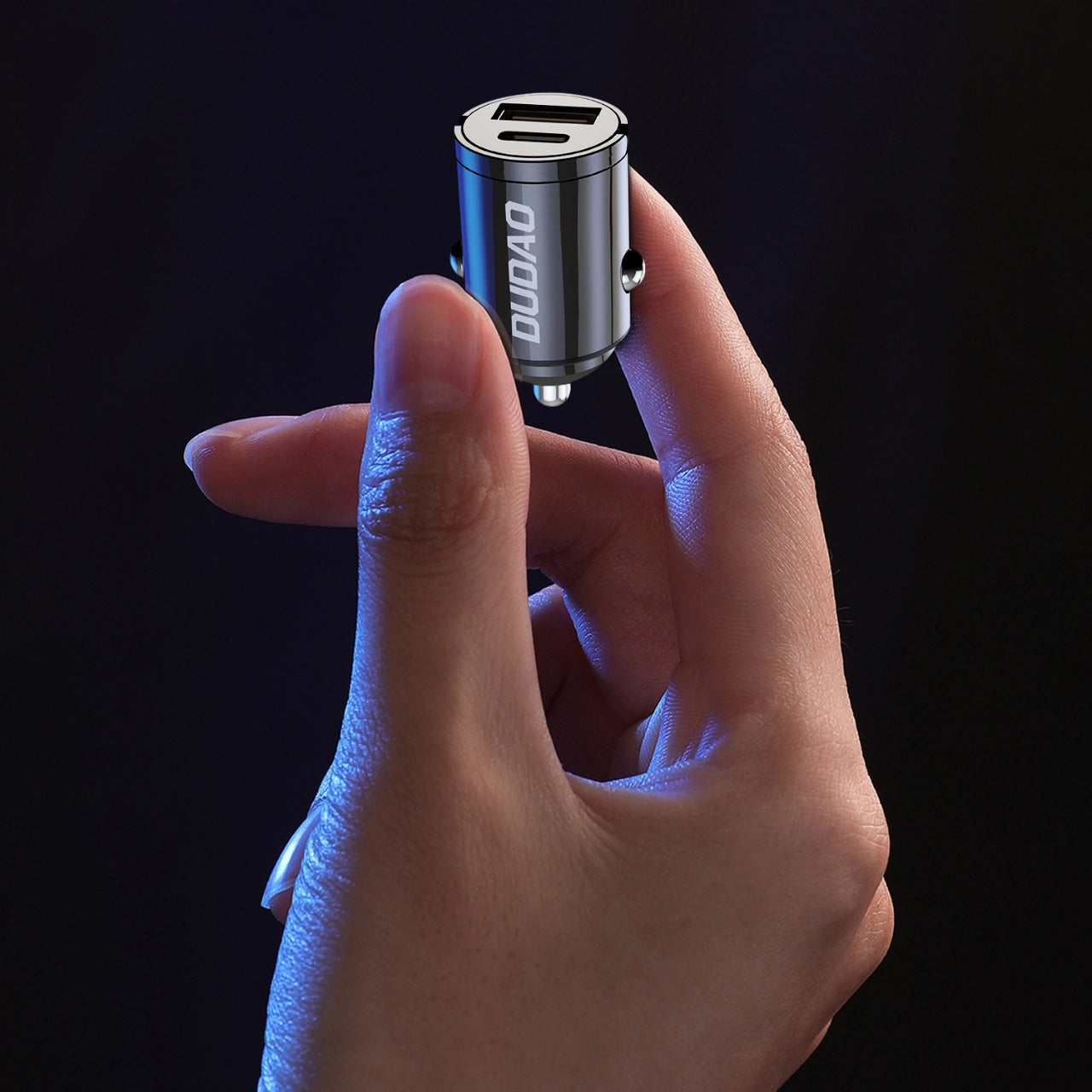 Incarcator Auto Dudao R3MAX, 48W, 3A, 1 x USB-A - 1 x USB-C, Negru