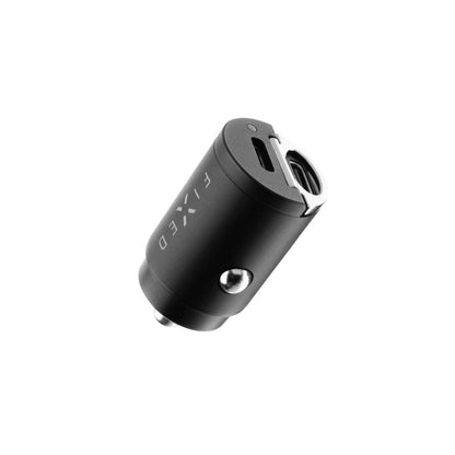 Incarcator Auto Fixed, 30W, 3A, 2 x USB-C, Negru