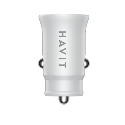 Incarcator Auto HAVIT CC2022, 20W, 3A, 1 x USB-A - 1 x USB-C, Alb