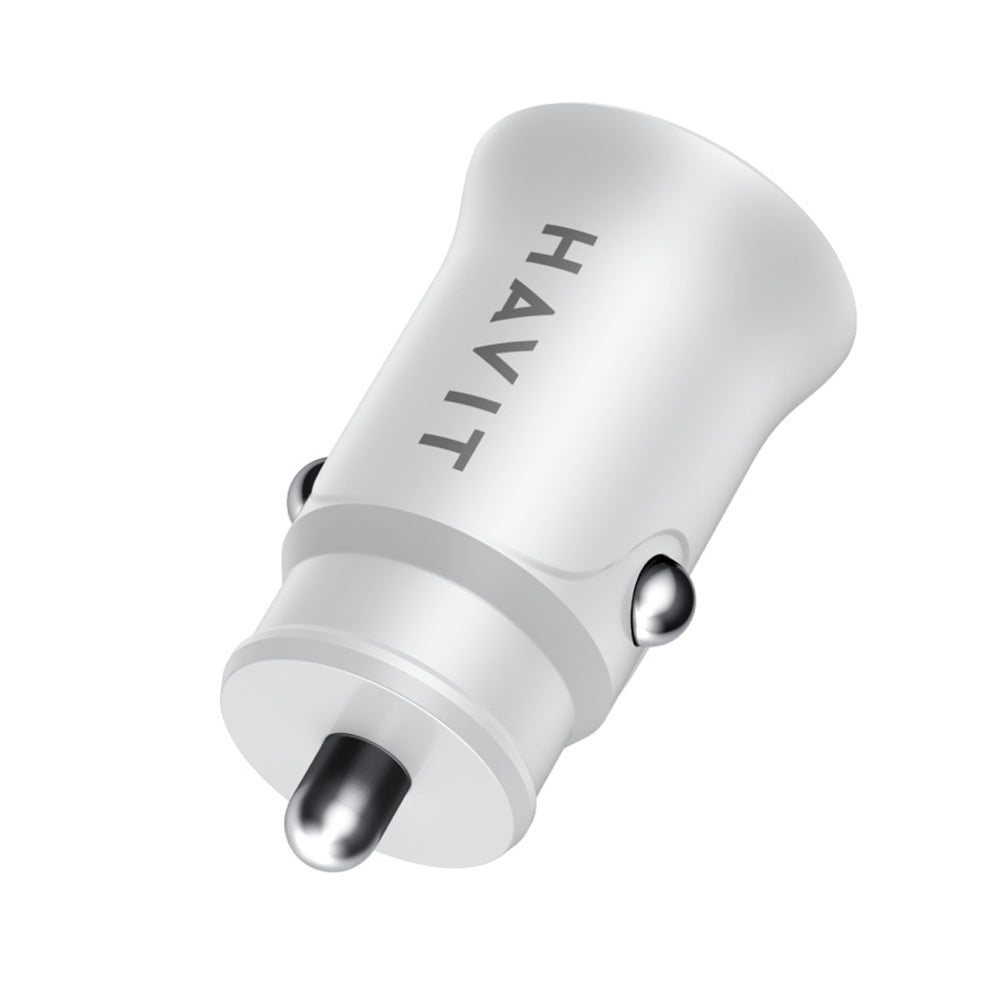 Incarcator Auto HAVIT CC2022, 20W, 3A, 1 x USB-A - 1 x USB-C, Alb