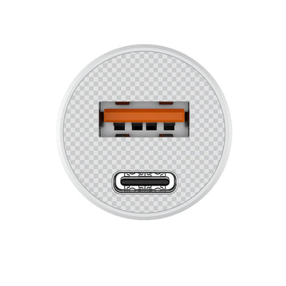 Incarcator Auto HAVIT CC2022, 20W, 3A, 1 x USB-A - 1 x USB-C, Alb