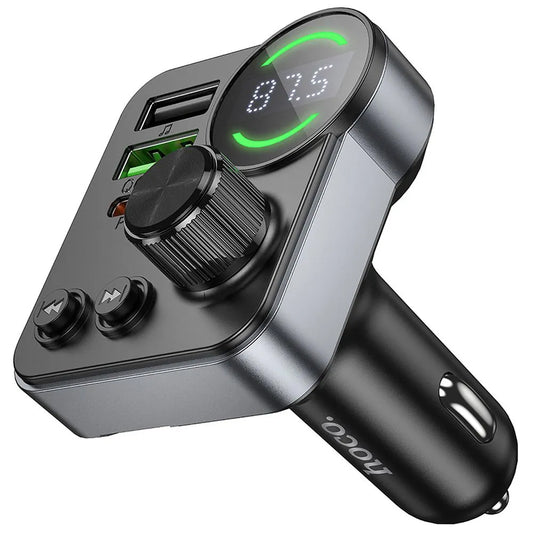 Modulator FM Bluetooth HOCO E86, 2 x USB-A - 1 x USB-C - 1 x microSD