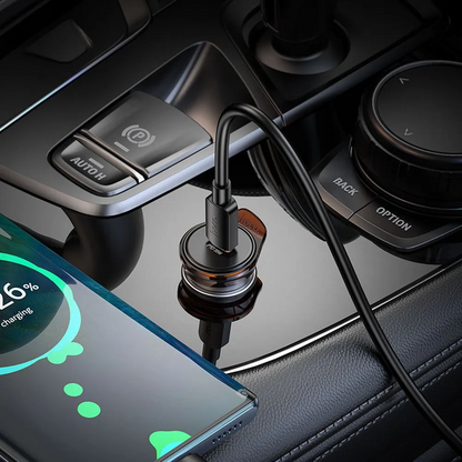 Incarcator Auto HOCO NZ16, 30W, 3A, 1 x USB-C, Gri