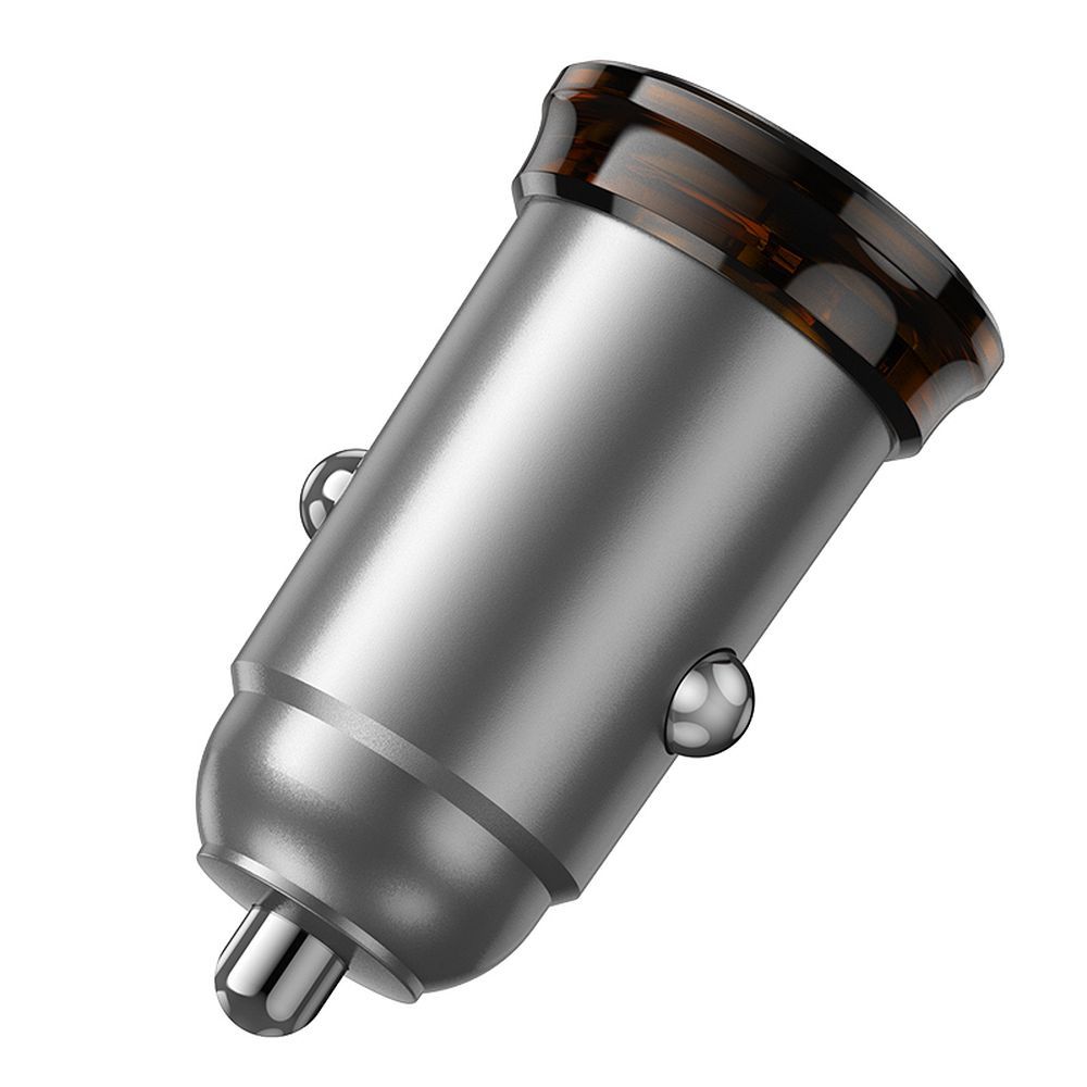 Incarcator Auto HOCO NZ16B, 45W, 3A, 2 x USB-C, Gri