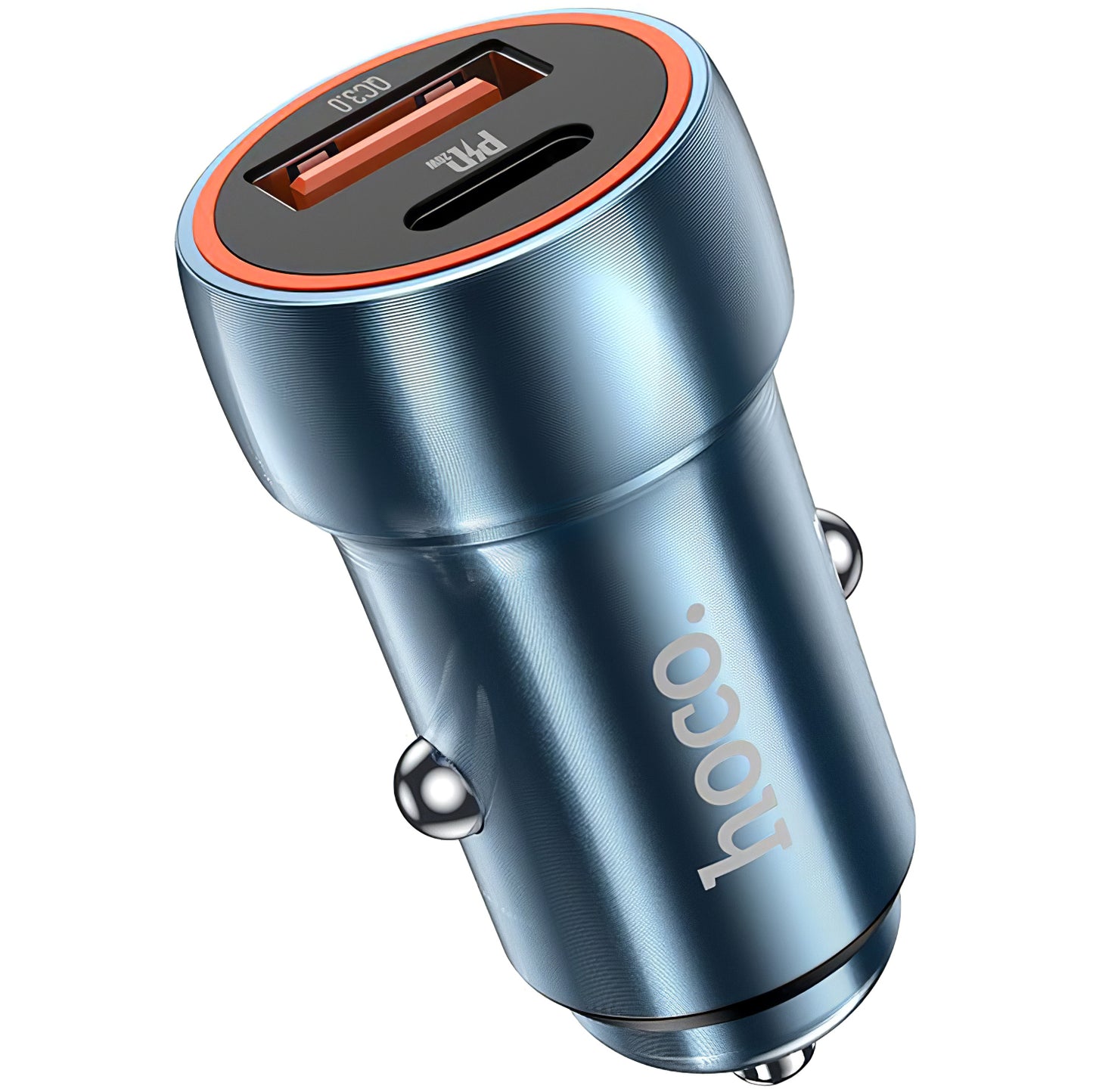 Incarcator Auto HOCO Z46A, 20W, 3A, 1 x USB-A - 1 x USB-C, Albastru
