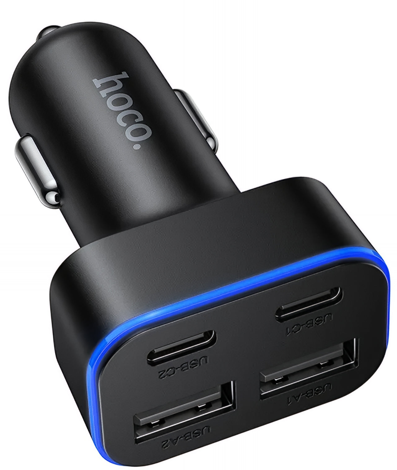 Incarcator Auto HOCO Z63, 42W, 3A, 2 x USB-A - 2 x USB-C, Negru