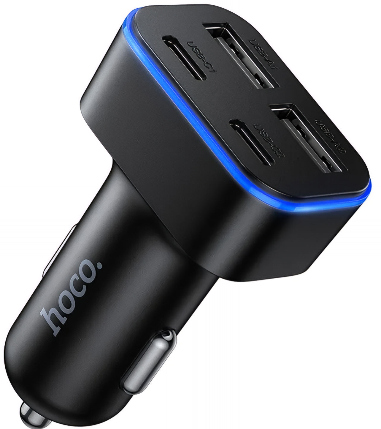 Incarcator Auto HOCO Z63, 42W, 3A, 2 x USB-A - 2 x USB-C, Negru