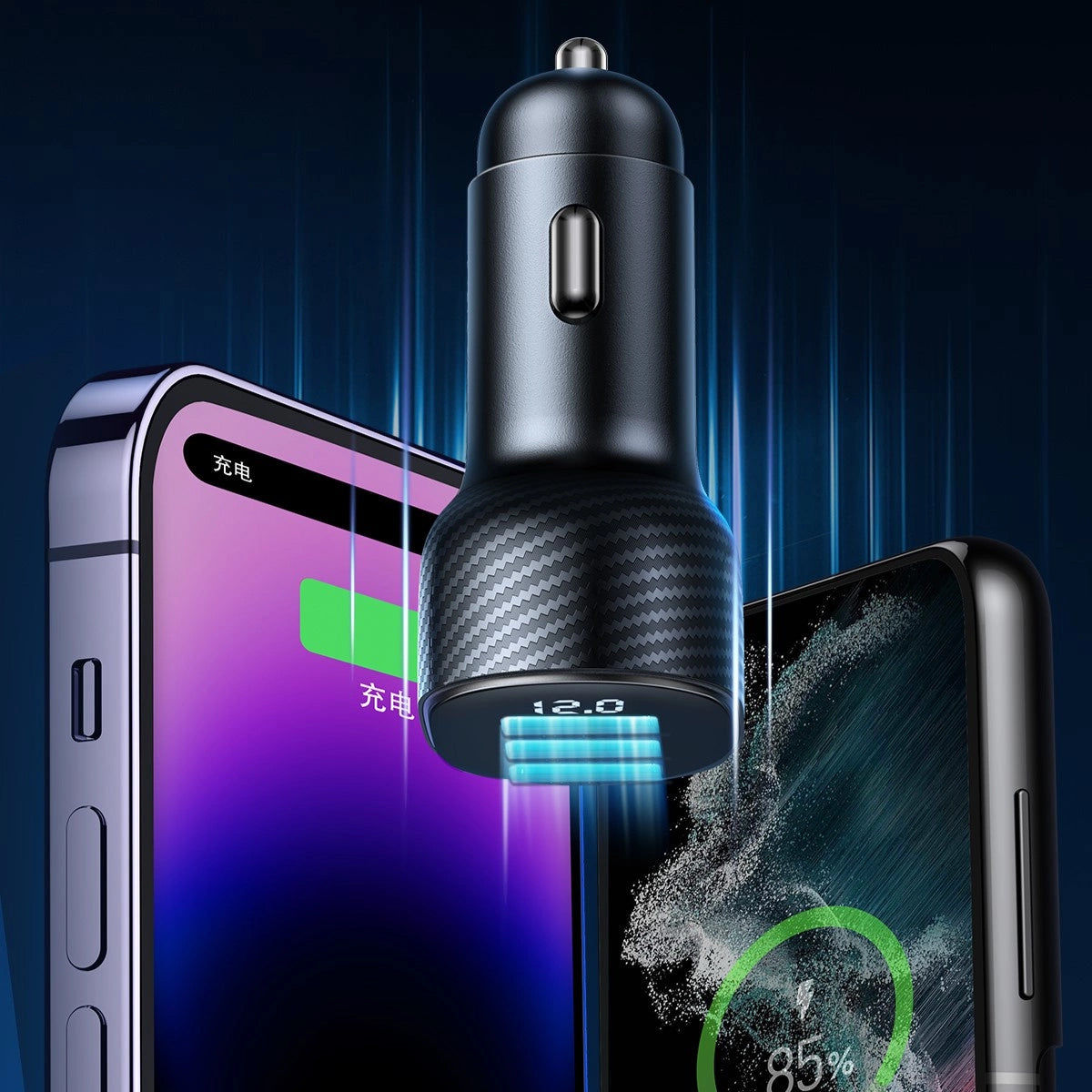 Incarcator Auto Joyroom JR-CCD04, 30W, 3A, 1 x USB-A - 2 x USB-C, Negru