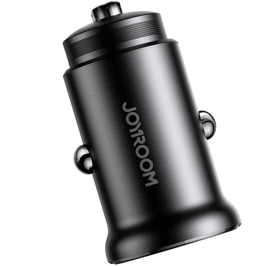 Incarcator Auto Joyroom JR-CCN06, 30W, 3A, 2 x USB-C, Negru
