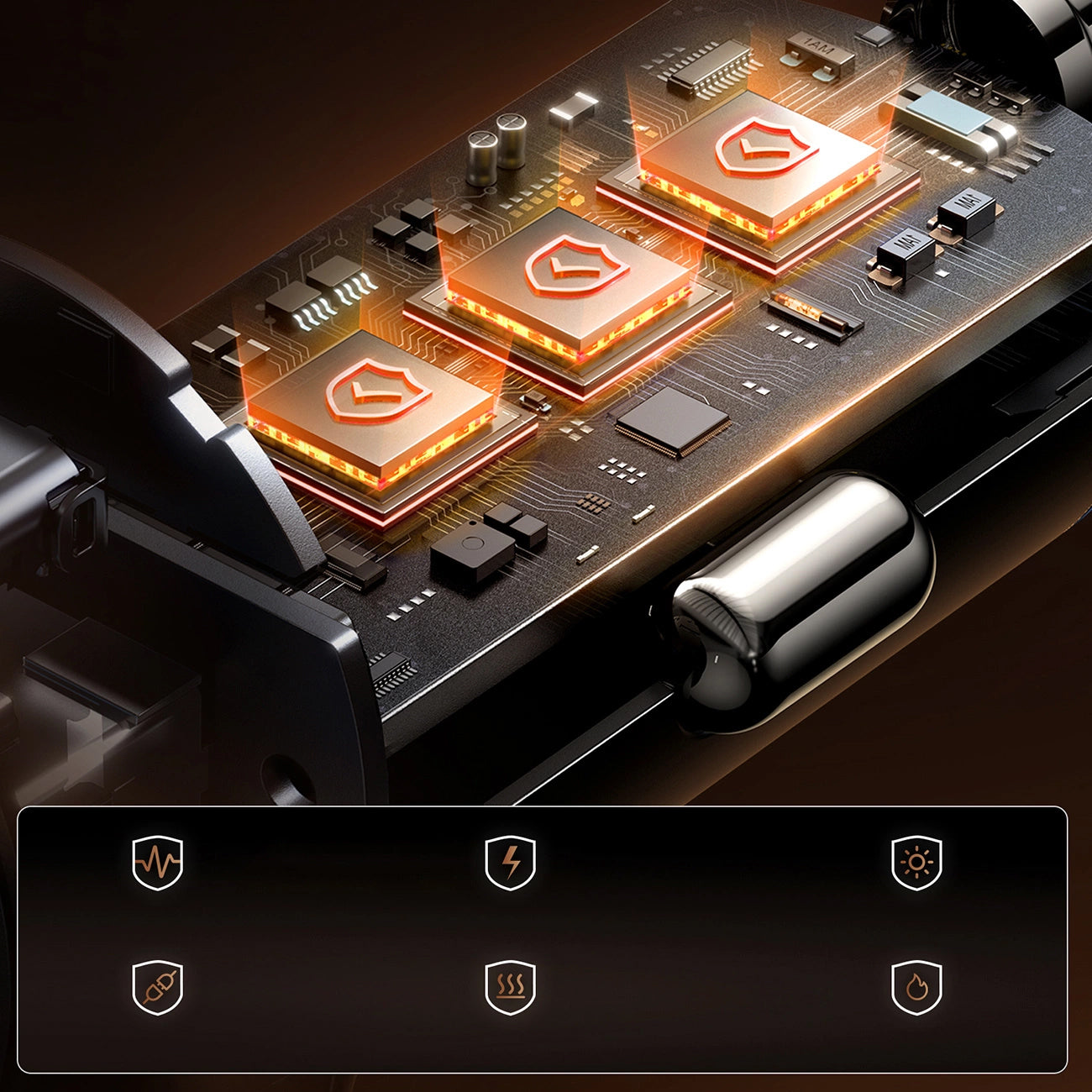 Incarcator Auto Joyroom JR-CCN16 Mini, 12W, 2.4A, 1 x USB-A - 1 x USB-C, Negru