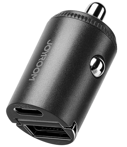 Incarcator Auto Joyroom JR-CCN18, 65W, 1 x USB-A - 1 x USB-C, Negru