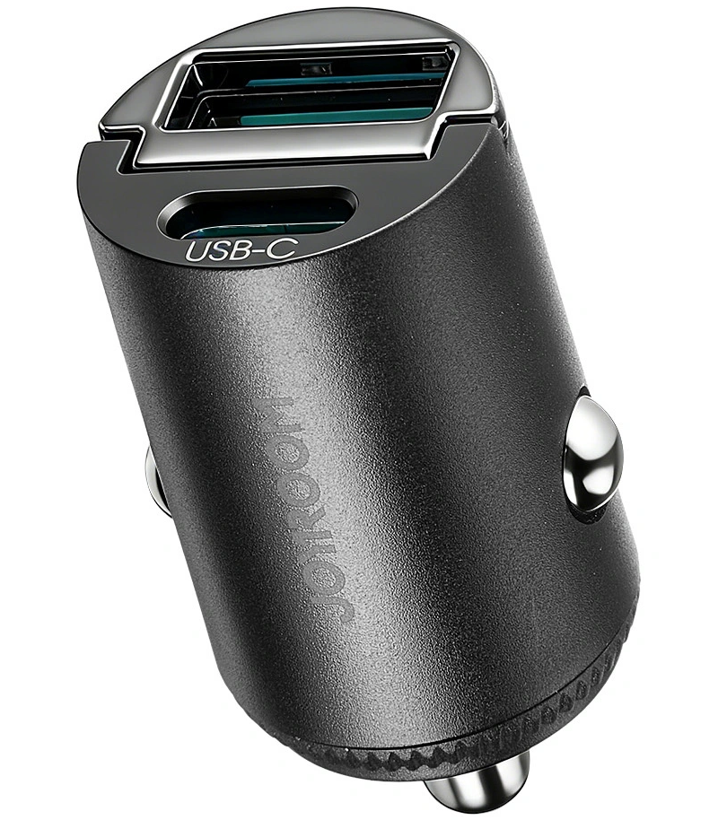 Incarcator Auto Joyroom JR-CCN18, 65W, 1 x USB-A - 1 x USB-C, Negru