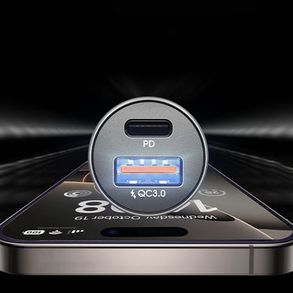 Incarcator Auto Lisen, 51W, 3A, 1 x USB-A - 1 x USB-C, Set 2 bucati, Negru YL0223080037