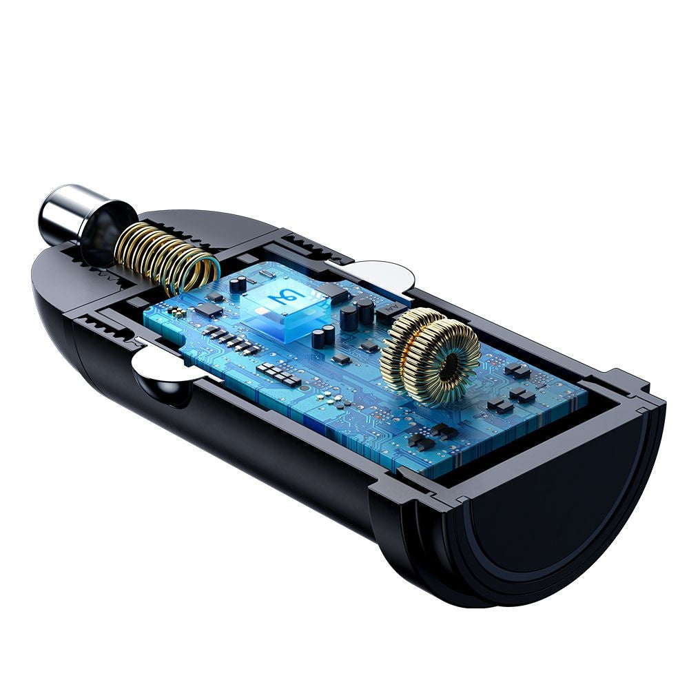 Incarcator Auto McDodo CC-7491 Obsidian, 30W, 3A, 1 x USB-C, Negru